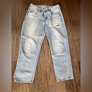 Old Navy High Rise Slouchy Straight Jeans